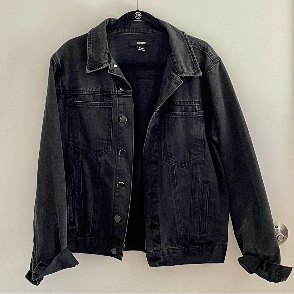 Forever 21 Black Denim Jacket